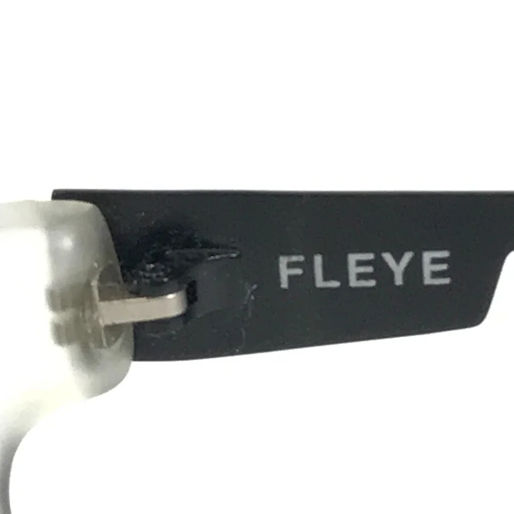 Fleye Eyeglasses Frames Norman C904 Black Clear Square Full Rim 55-17-140